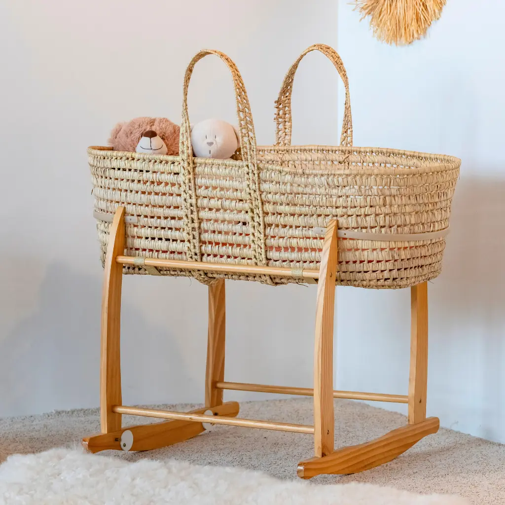 BALOU - Couffin tressé en fibres naturelles