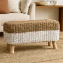 COCOONING - Banc en jonc et bois albizia