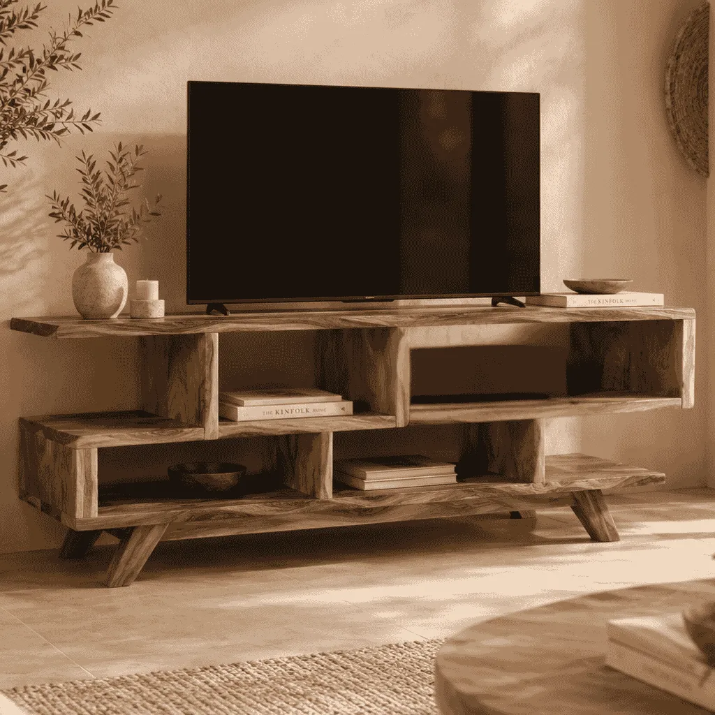[3760428961358] HUGO - Meuble TV en bois de suar