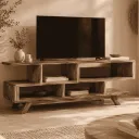 HUGO - Meuble TV en bois de suar