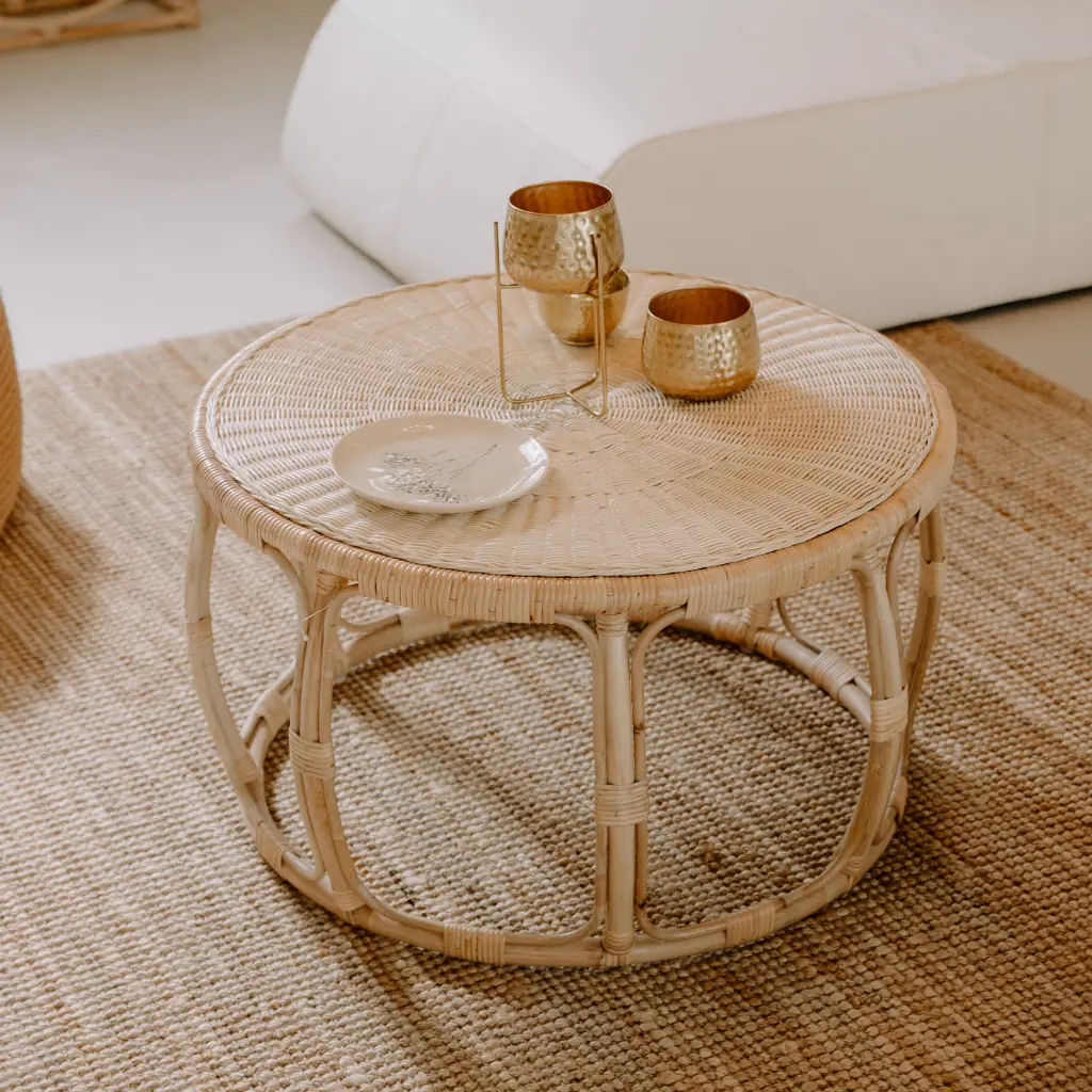 [3760428961792] LOUISE - Table basse en rotin