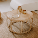 LOUISE - Table basse en rotin