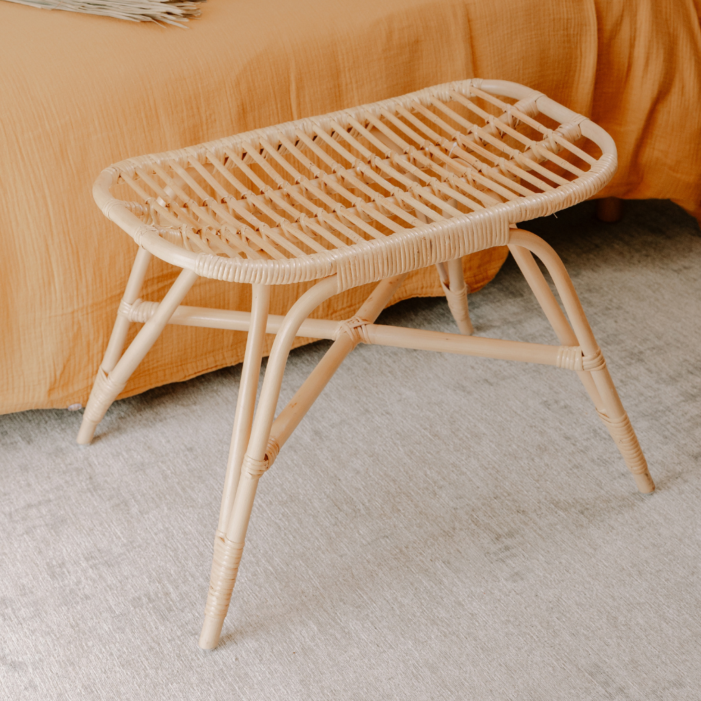 [3760428961815] LOUK - Petit banc déco en rotin
