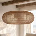 MOLLY - Suspension ovale en rotin