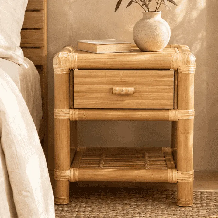 [3760428962348] ORIA - Table de chevet en bambou