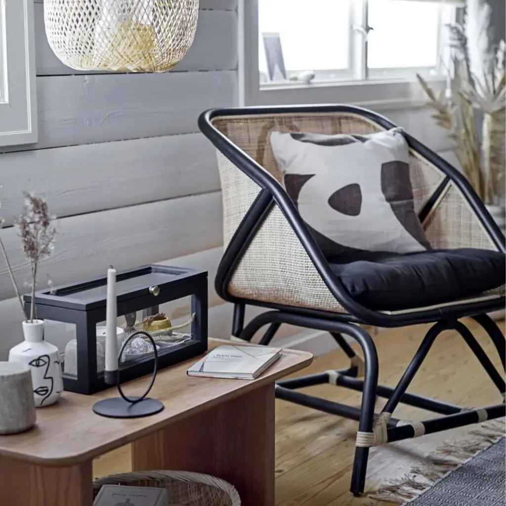 POLKA - Fauteuil en rotin et cannage