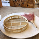 Plateau rond en bambou