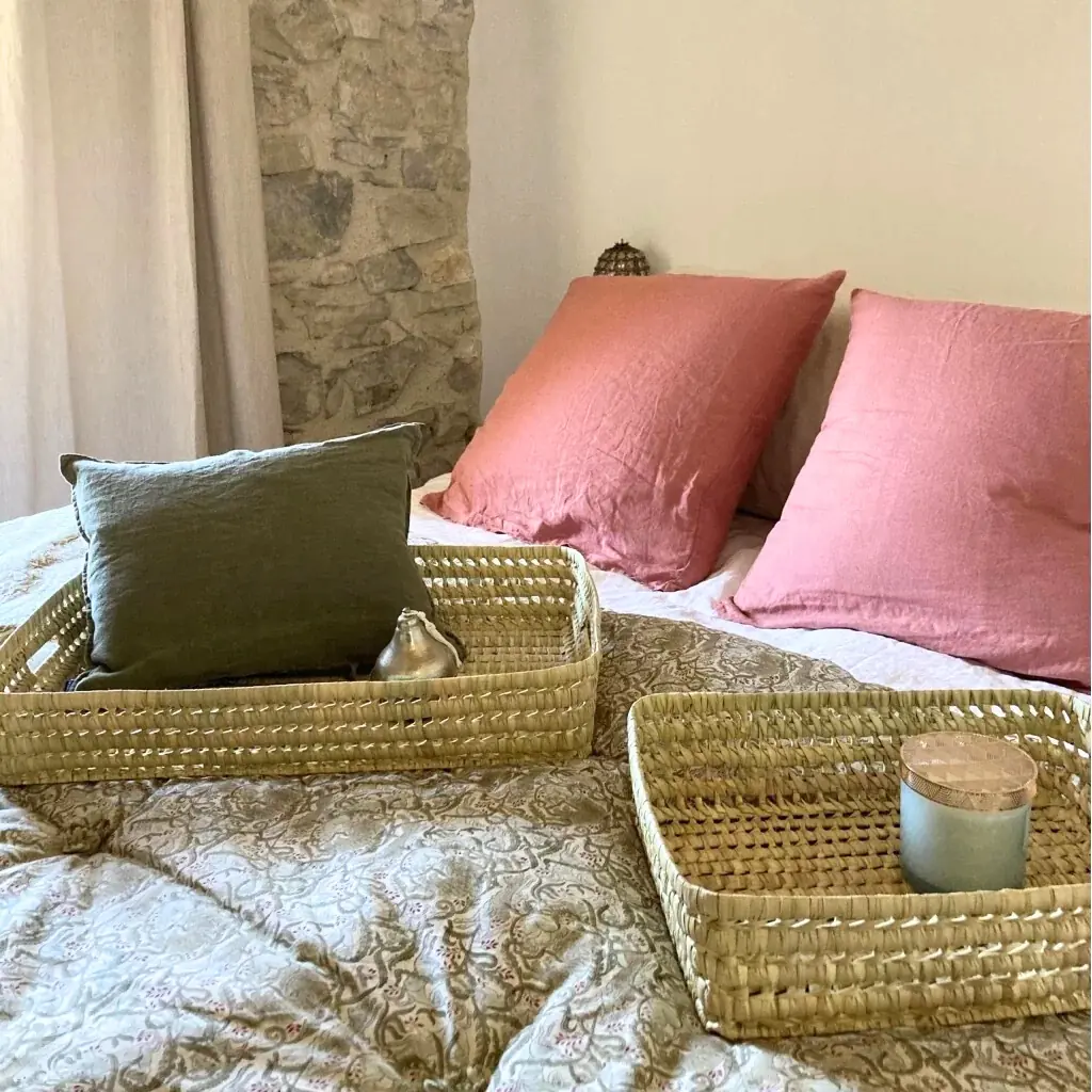 REBY S - Petit plateau en feuilles de palmier doum