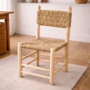 TOKY - Chaise en bois d'eucalyptus & corde