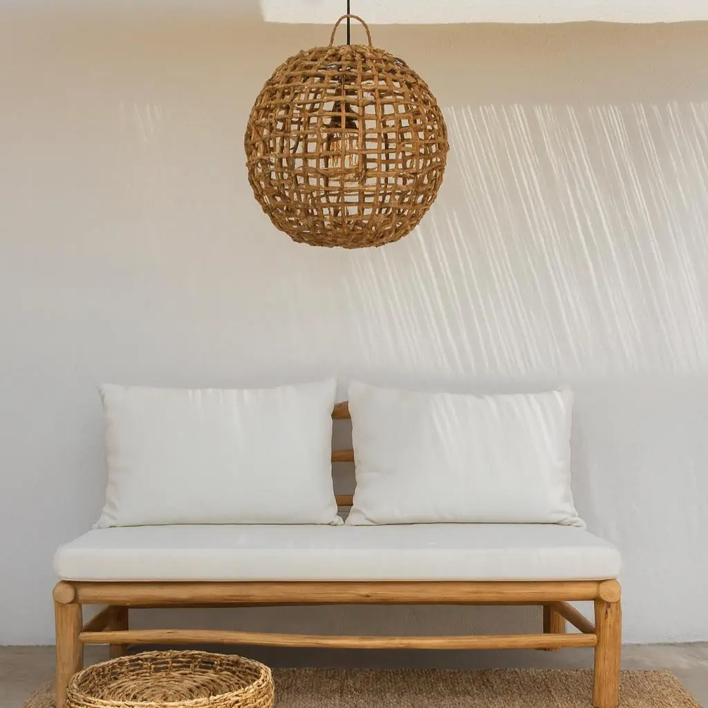 YAGO - Banquette en teck avec coussin outdoor