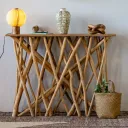 ENORA - Console en branches de teck