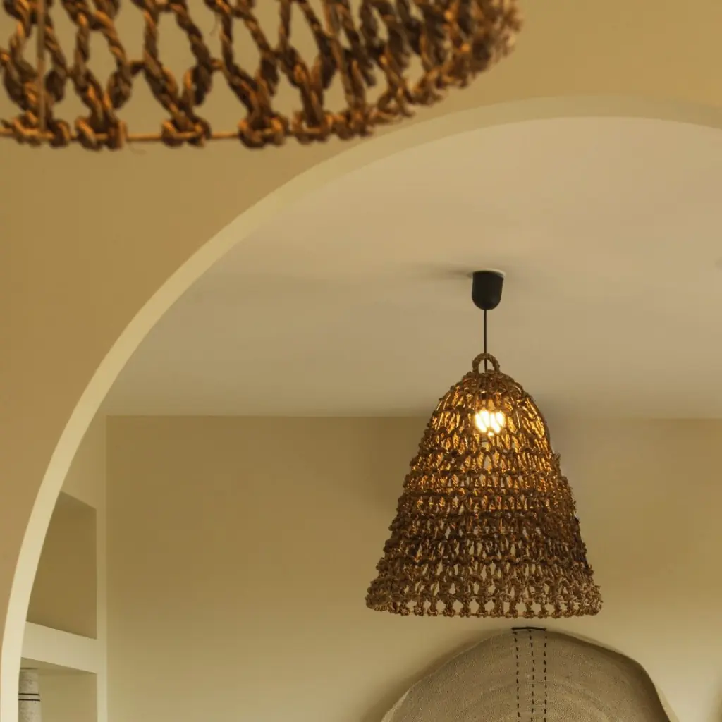 [3760428961501] JOSY - Lot de deux suspensions en feuilles de bananier