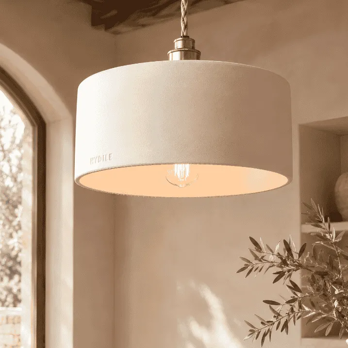 [3760428962287] ODILE - Suspension en terre cuite Blanche