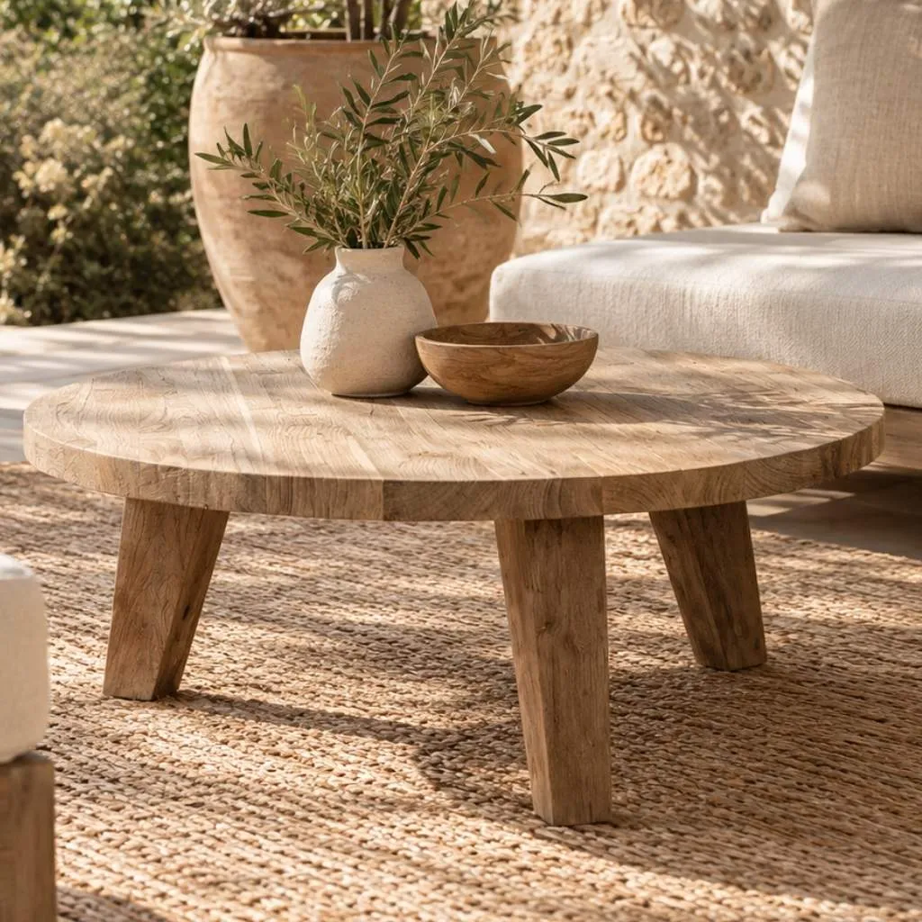 THEA - Table basse en bois de teck