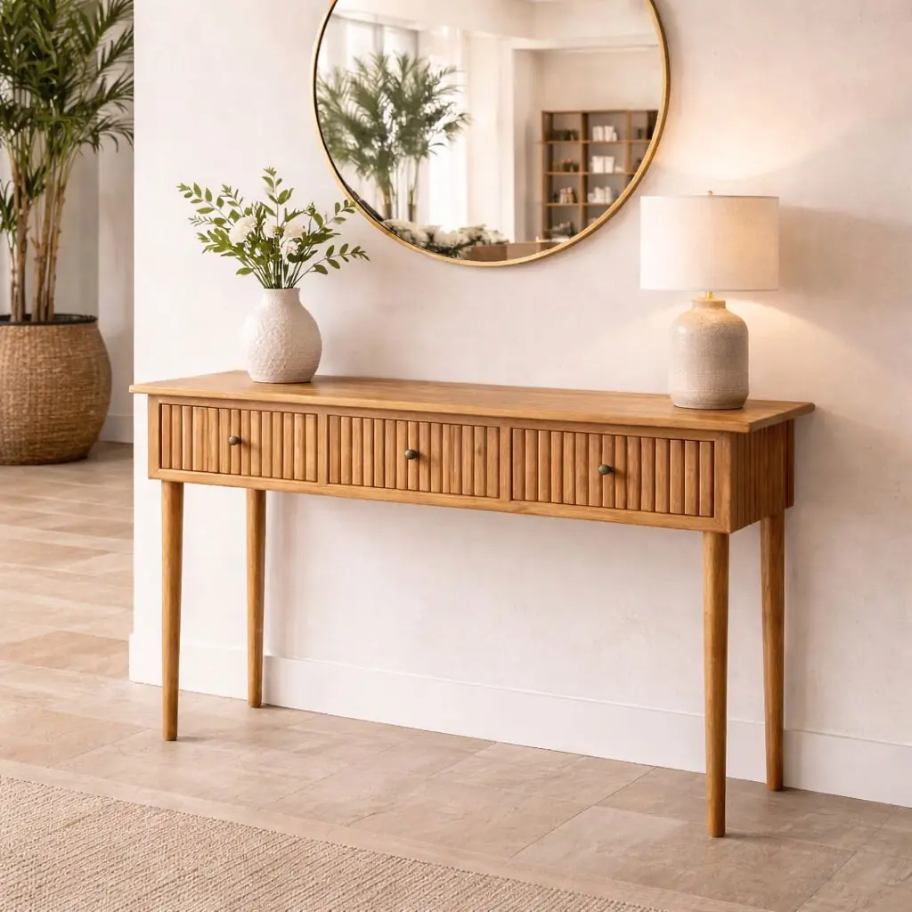 PIERRINE - Console en branches de teck