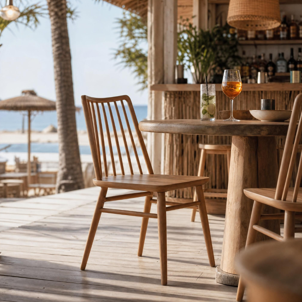[3760428964816] LISE - Chaise en bois de sungkai